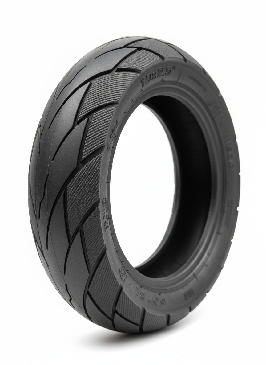 10x2.50 electric scooter tyre 10 inch replacement black UK