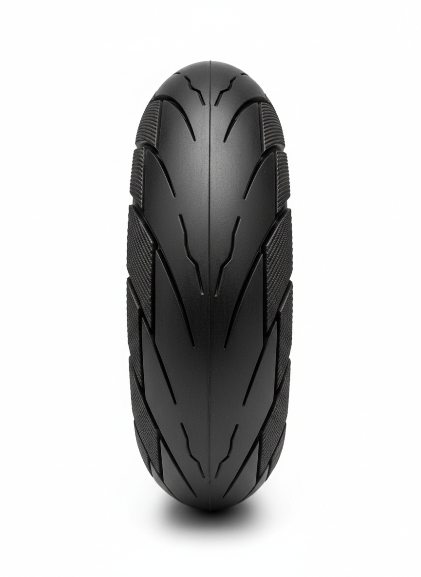 10 inch 10x2.50 scooter tyre front profile
