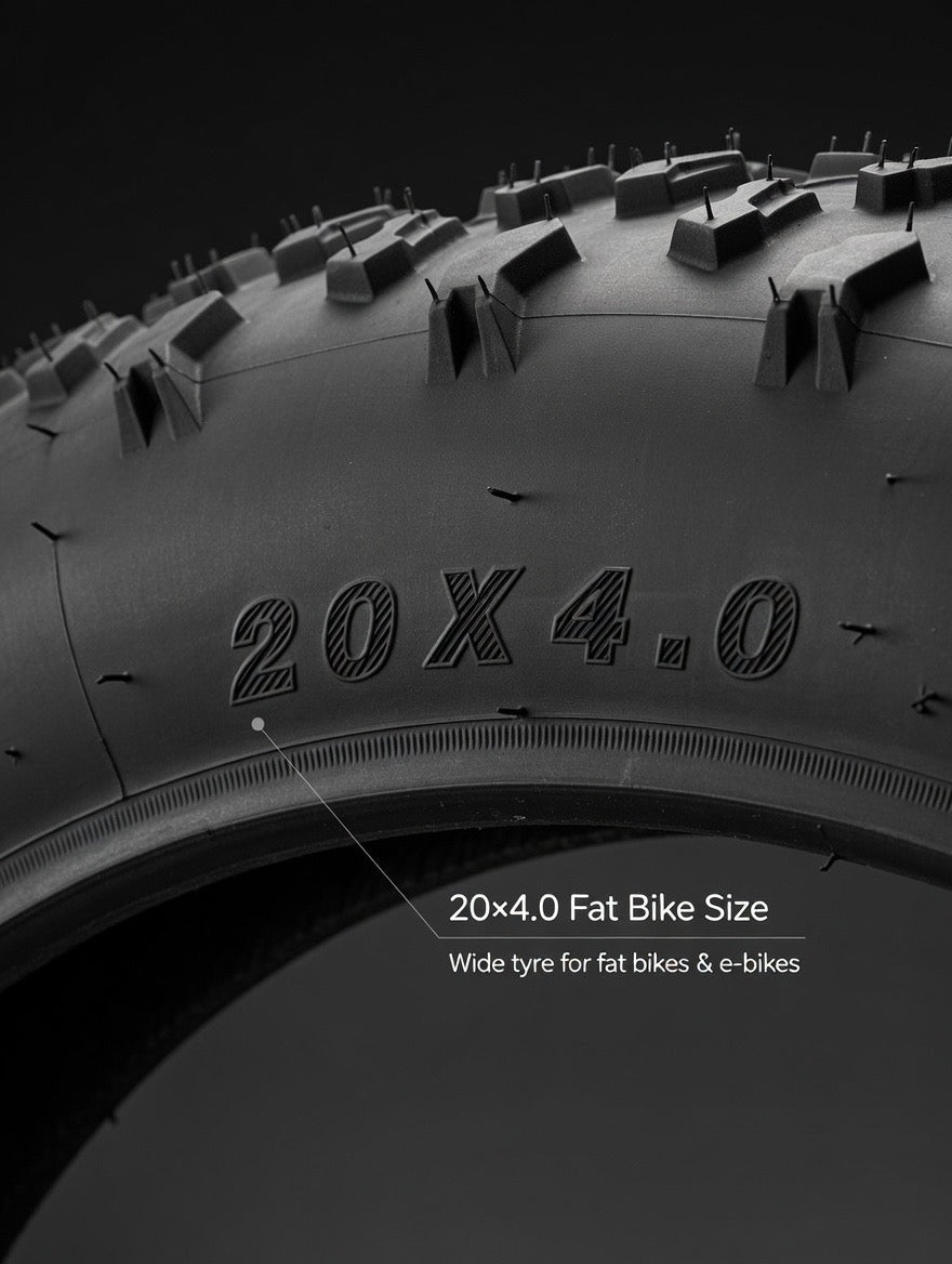 20×4 Fat Bike Tyre – Wide Off-Road E-Bike – 20 Inch E-Bike Replacement UK