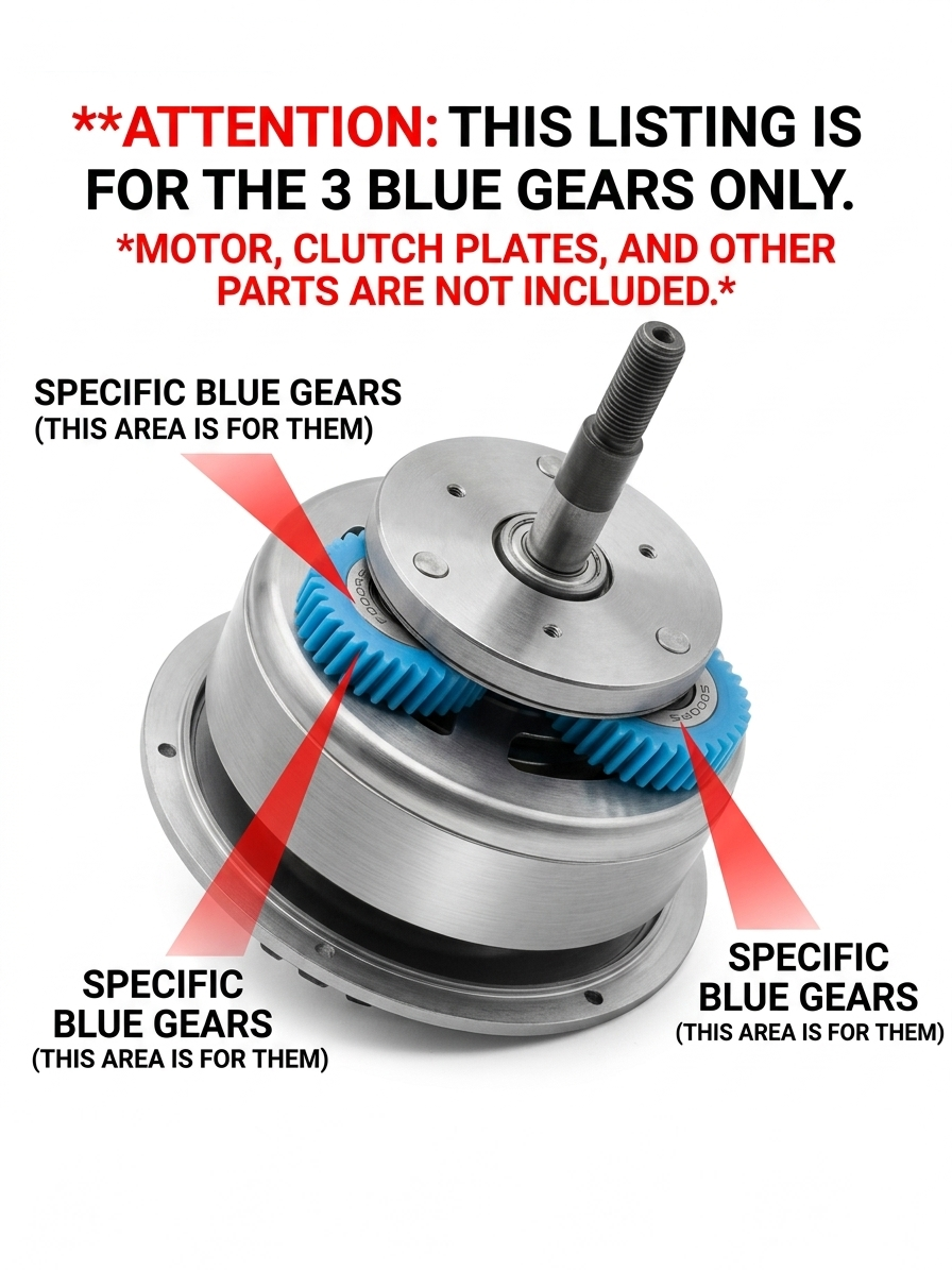 750W E-Bike Planetary Gears (Set of 3) | Reinforced Nylon Replacement for Allegro & Starfly Hub Motors