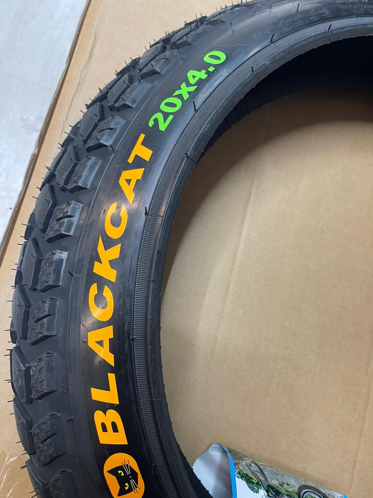 BlackCat 20x4 Fat Bike Tyre – 20 Inch E-Bike Replacement UK